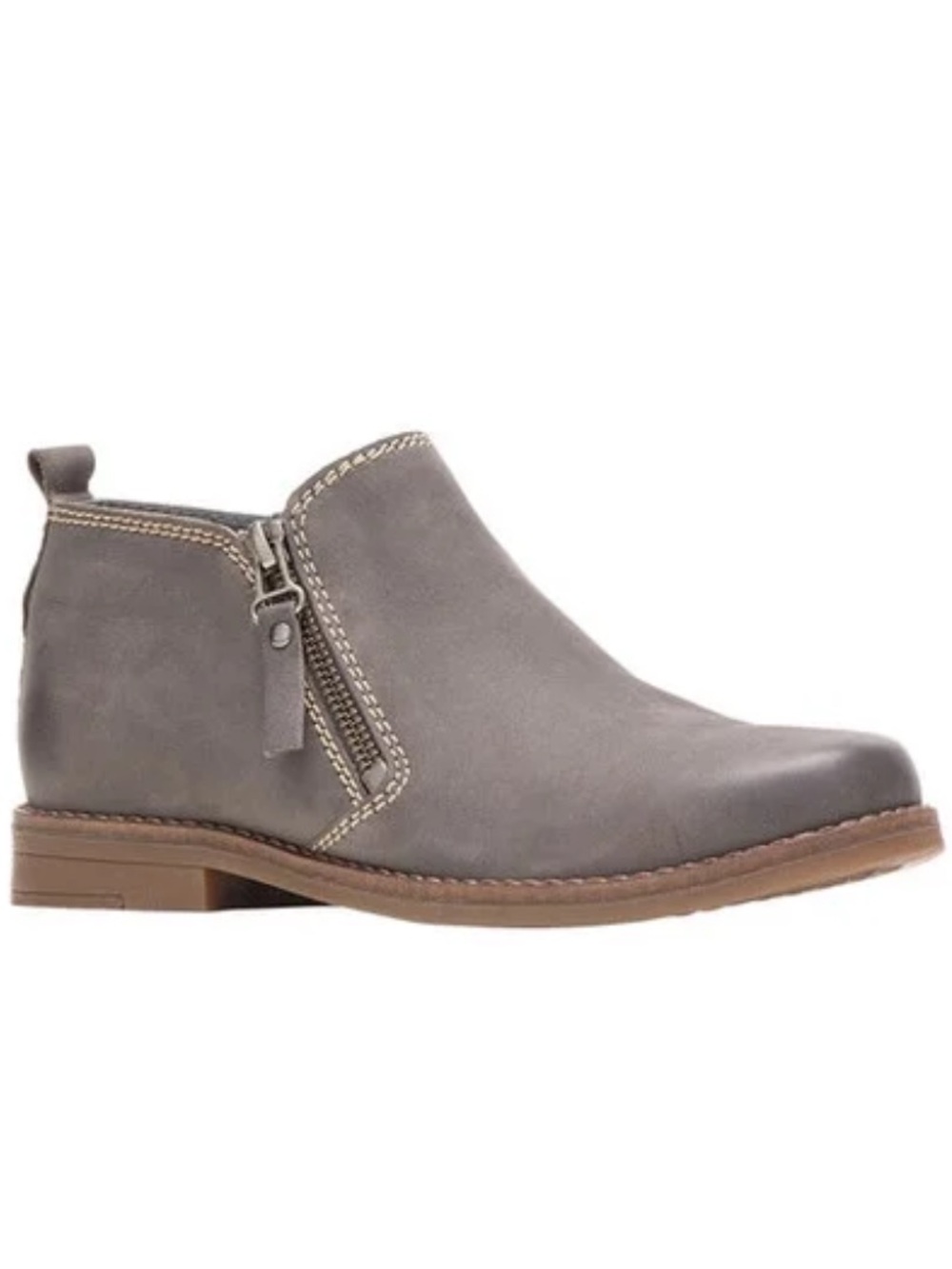 50%offw❤️Hush Puppies Mazin Cayto Taupe Suede Ankle Comfort Booties Shoes NWOT